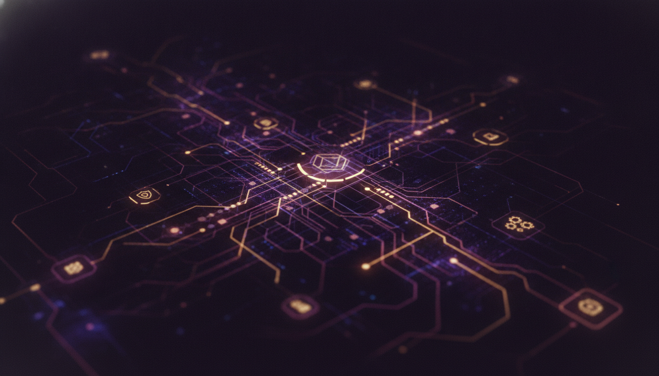 Abstract visualization of the complex global regulatory and intellectual property landscape for the gaming industry.