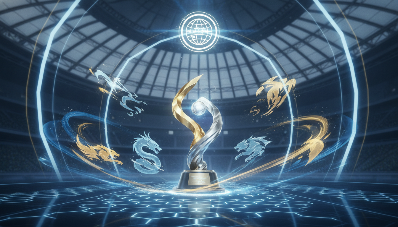 A visual representing the LCK 2026 playoffs, the KSPO Dome venue, and the qualification path to the World Championship.
