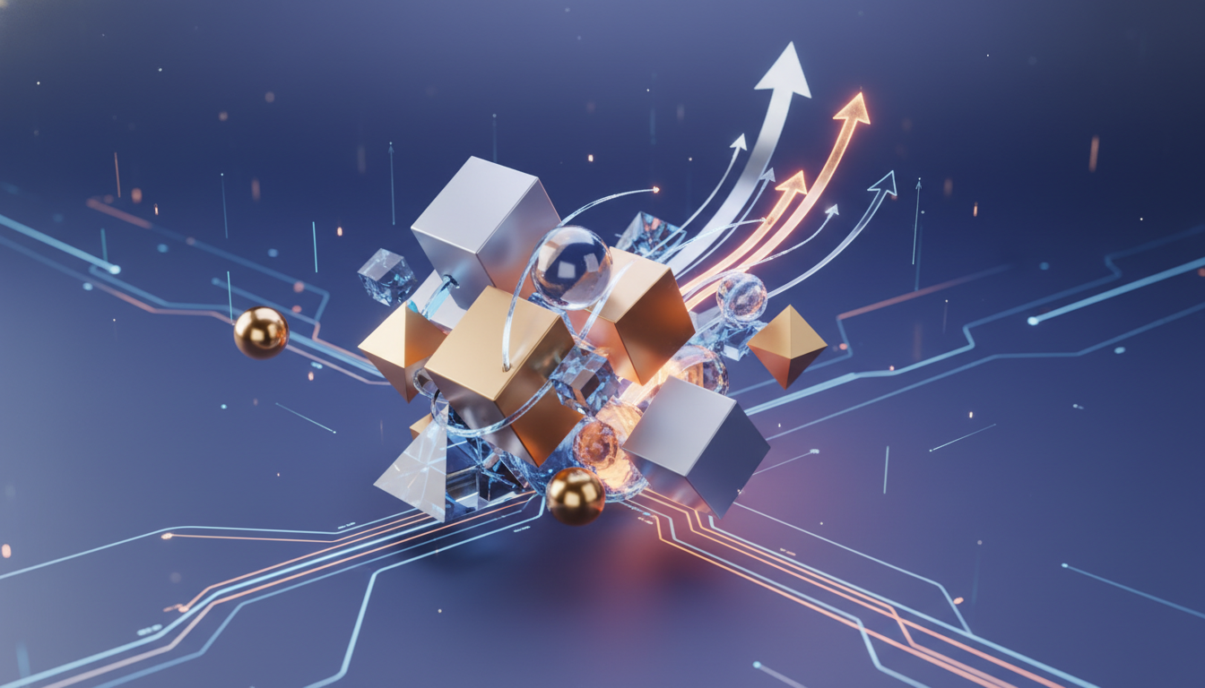 Abstract illustration of strategic mergers and acquisitions in the gaming sector.