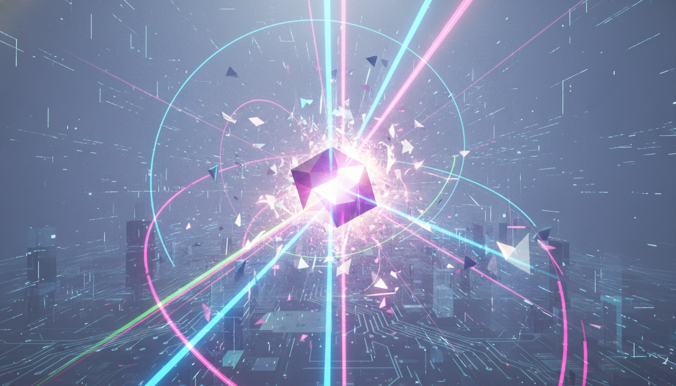 Abstract visual representing high impact and innovation in indie game development.