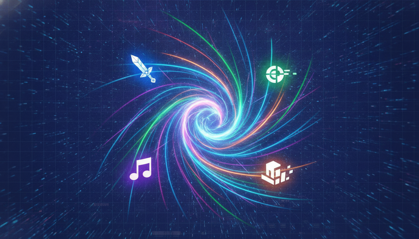 A vibrant, abstract digital illustration symbolizing the diverse lineup of new console games coming to PlayStation, Xbox, and Nintendo platforms in July 2026.