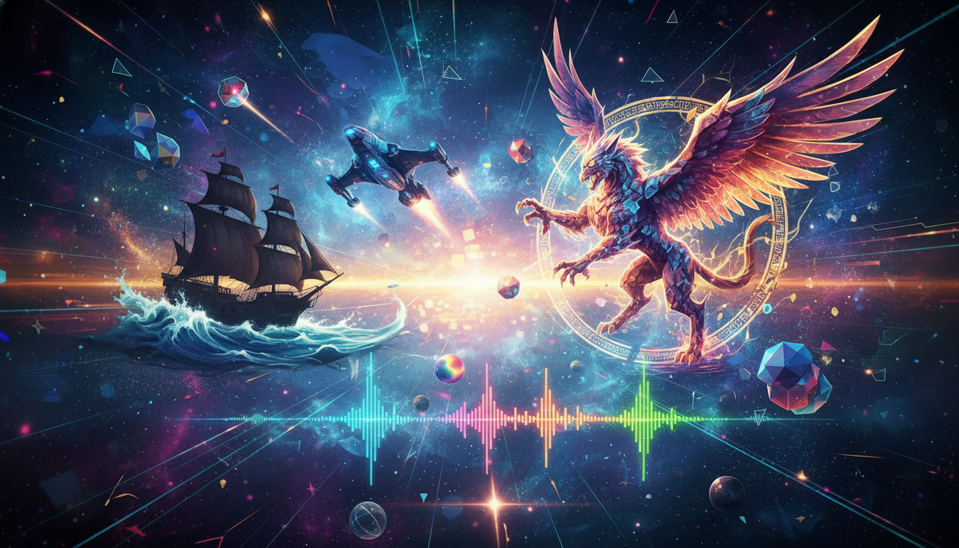 Dynamic digital art representing diverse global video game releases for July 2026, featuring abstract genre elements.