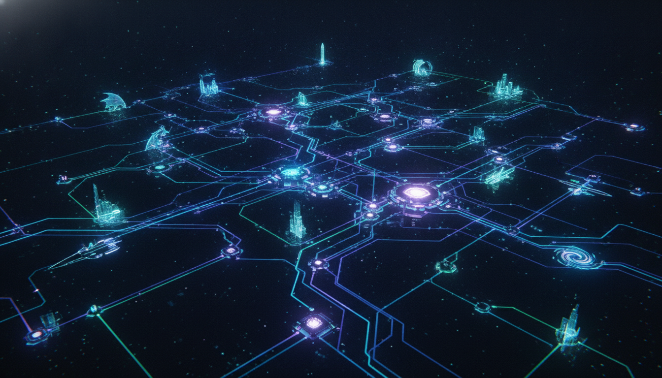 A vibrant digital art image symbolizing a busy schedule of diverse video game releases.
